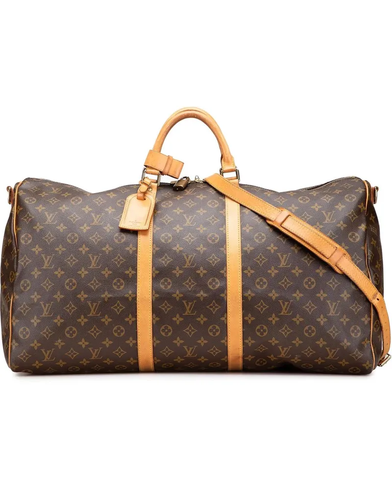 Louis Vuitton Weekender Monogram Keepall Bandouliere 60 braun Braun