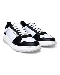 Ferragamo Sneakers Two-Tone Leather Sneakers Weiß