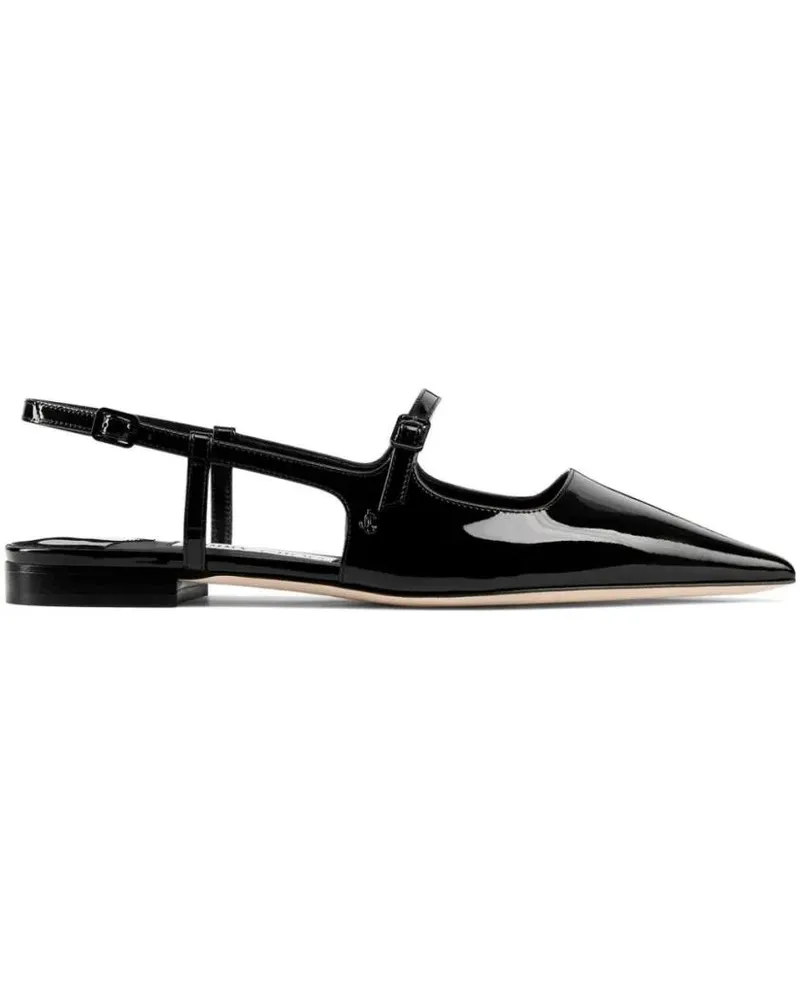 Jimmy Choo Sandalen Pointed Toe Slingback Sandals schwarz Schwarz