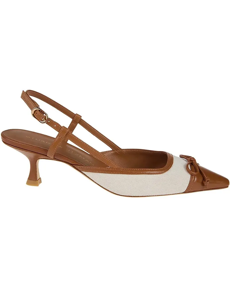 Stuart Weitzman Sandalen Kitty Slingback 50 Sandals Blue beige Beige