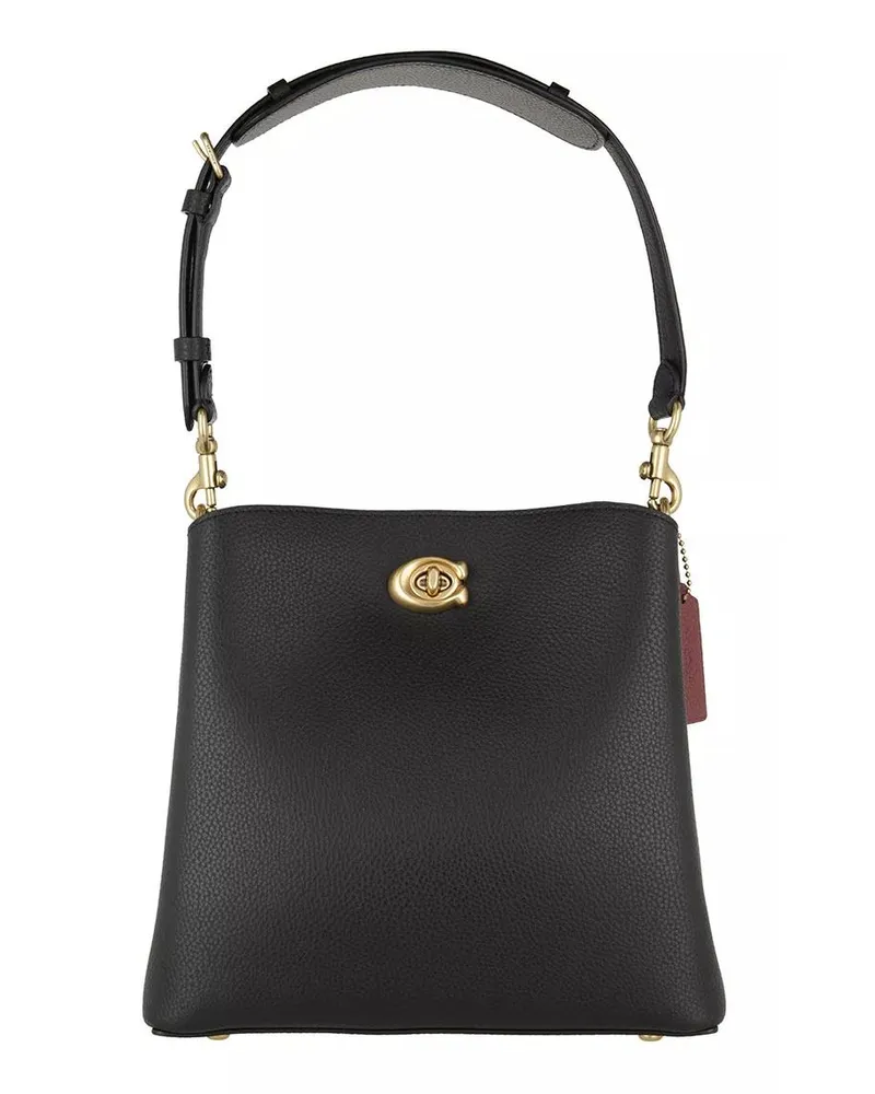 Coach Beuteltaschen Polished Pebble Leather Willow Bucket Bag 21 schwarz Schwarz