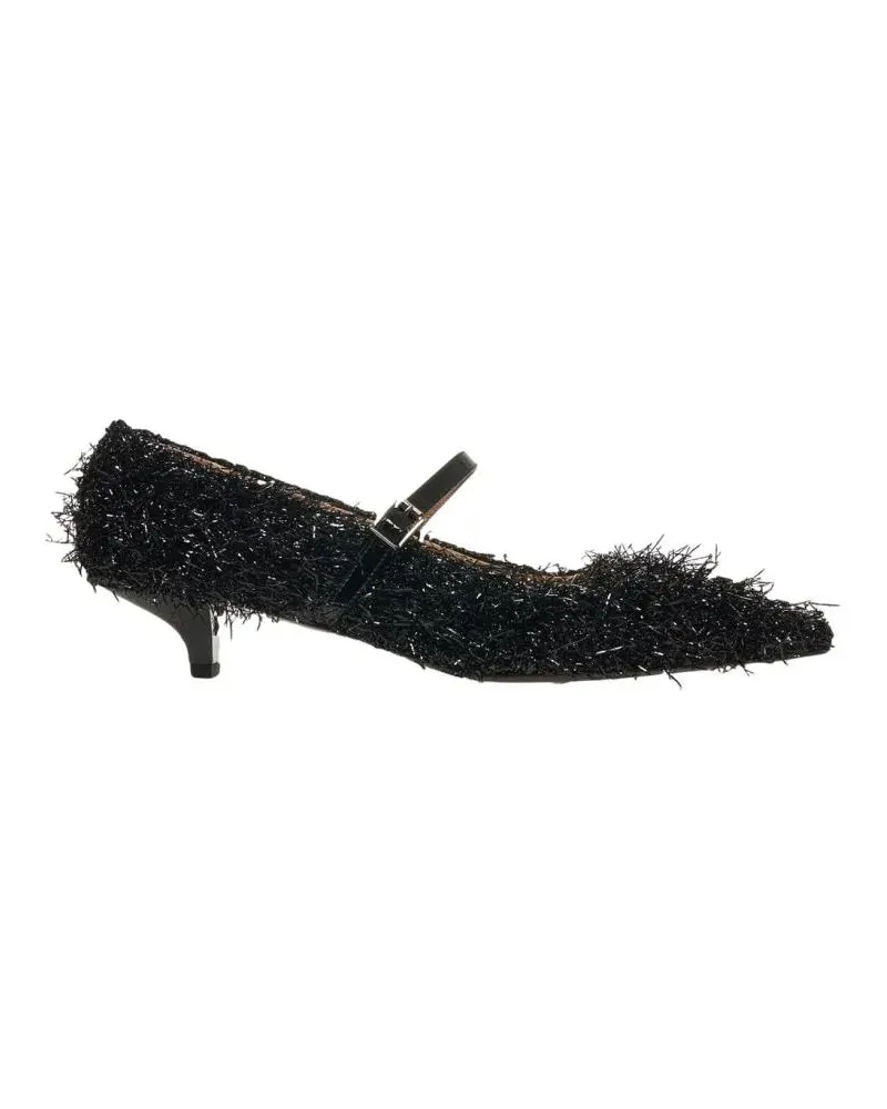 Gender Hohe Schuhe Pointed-Toe Pumps With Fringed Lurex Detail schwarz Schwarz