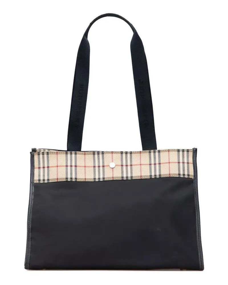 Burberry Shopper House Check Nylon Tote schwarz Schwarz