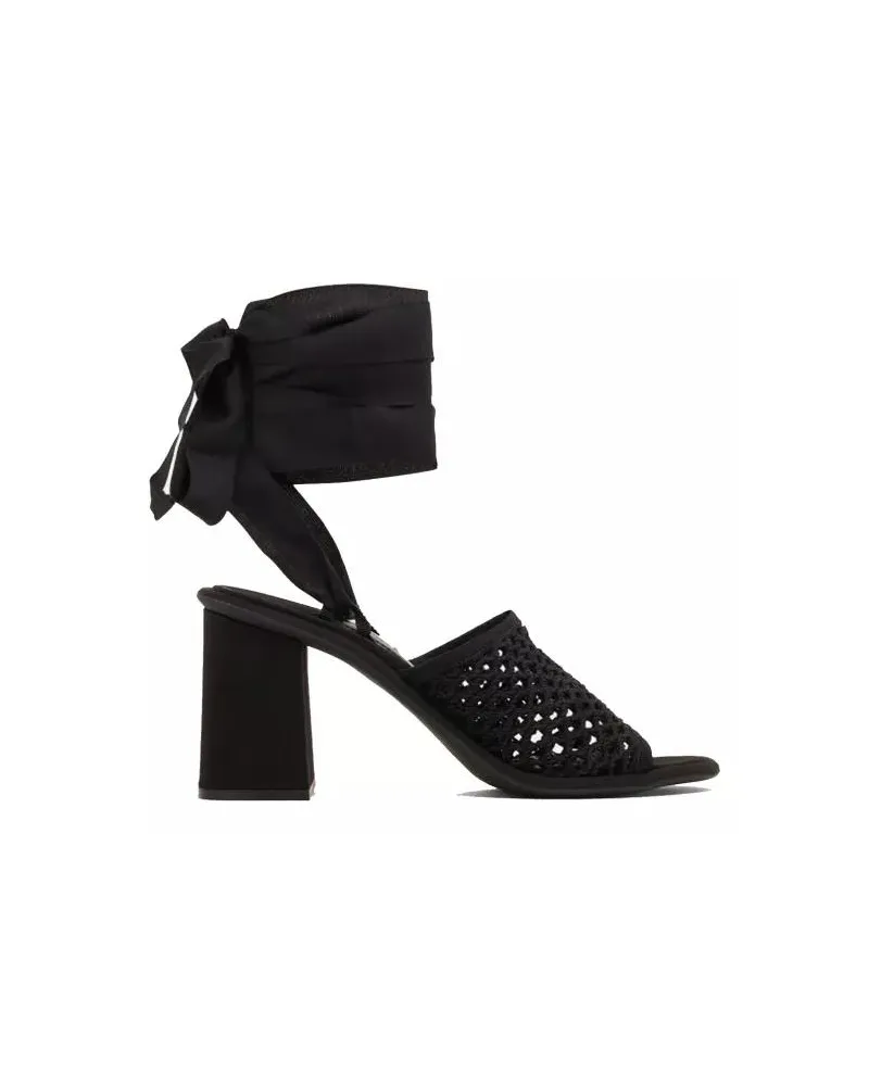 Miu Miu Sandalen Macrame Sandals schwarz Schwarz
