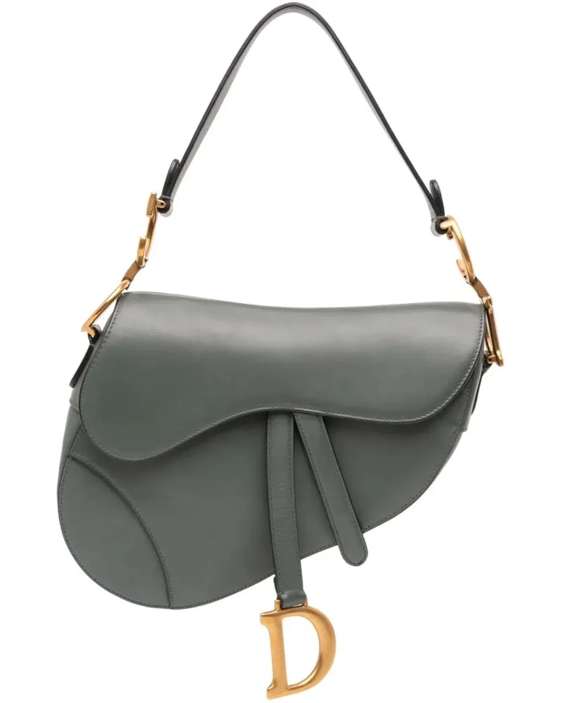 Dior Hobo Bags Smooth Calfskin Saddle Bag grün Grün