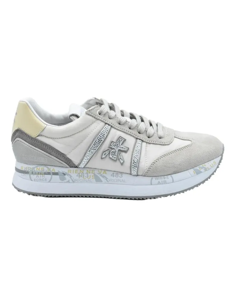Premiata Low-Top Sneaker Low-Top Grey Sneakers With Cushioned Sole weiß Weiß