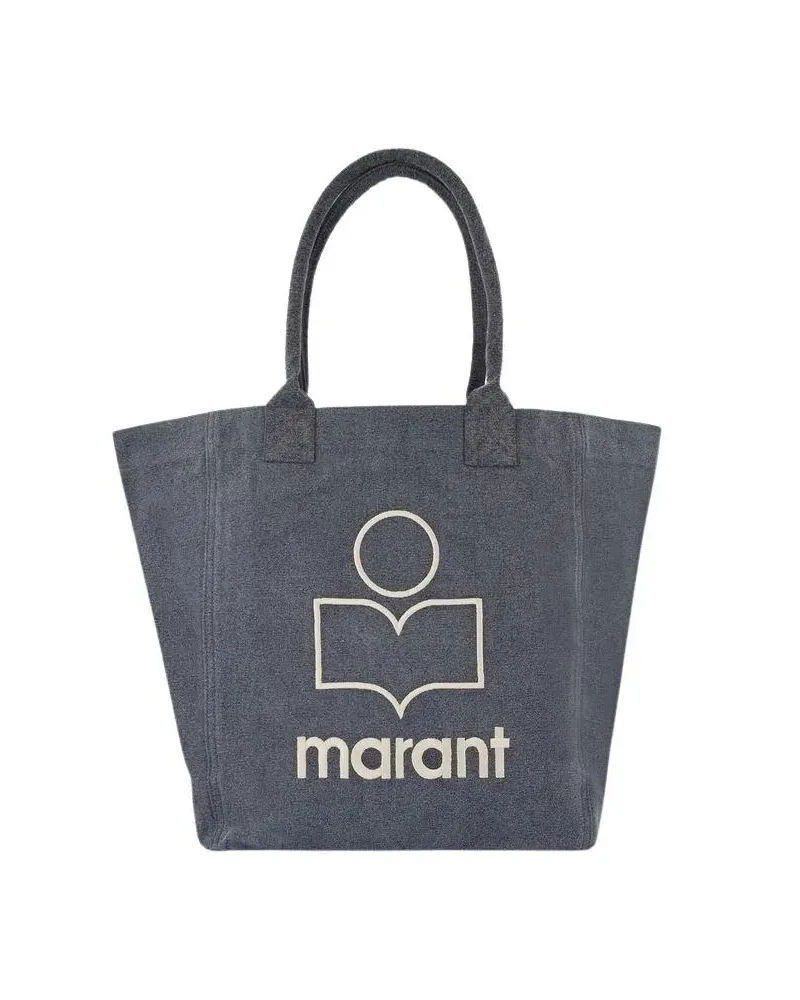 Isabel Marant Shopper & Totes Yenky Gz Shopper Bag - Cotton - Black grau Grau