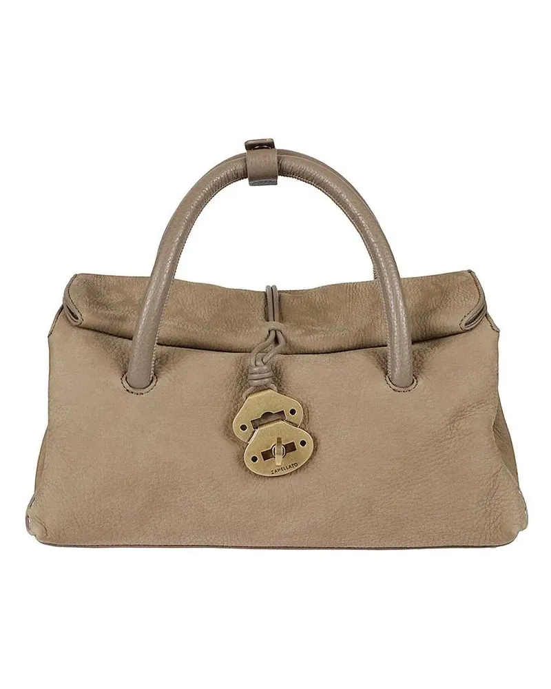 Zanellato Hobo Bags Leather Bag Dotta Jones S Shoulder Bag grau Grau