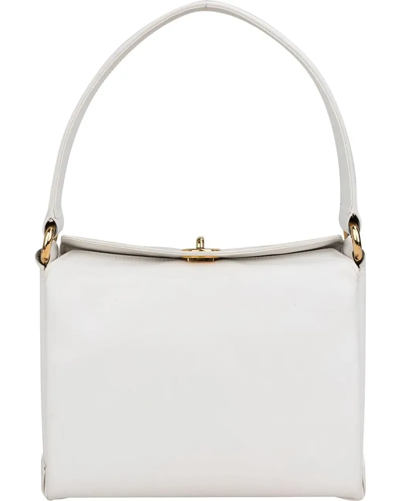 Gucci Crossbody Bags  All White Leather Turnlock Handbag weiß Weiß