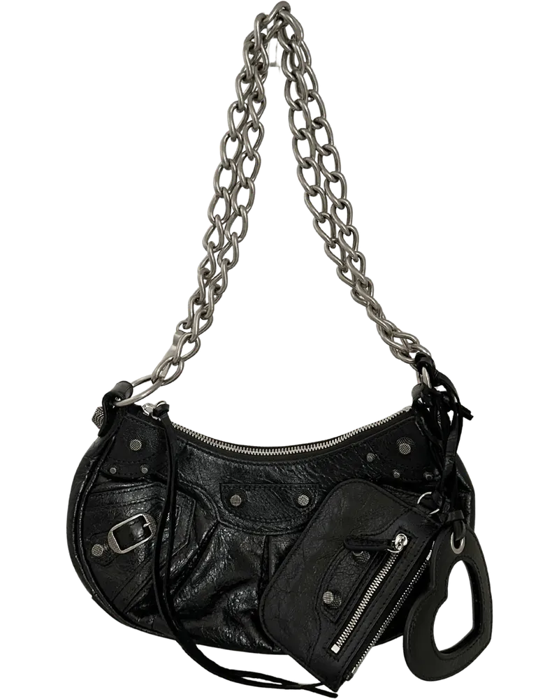 Balenciaga Hobo Bags  Le Cagole XS Shoulder Bag with Chain schwarz Schwarz