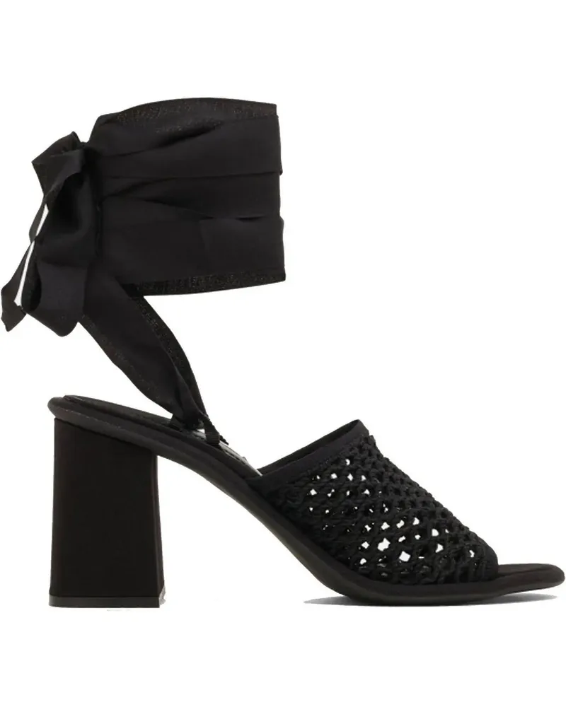 Miu Miu Sandalen  Macrame Sandals schwarz Schwarz