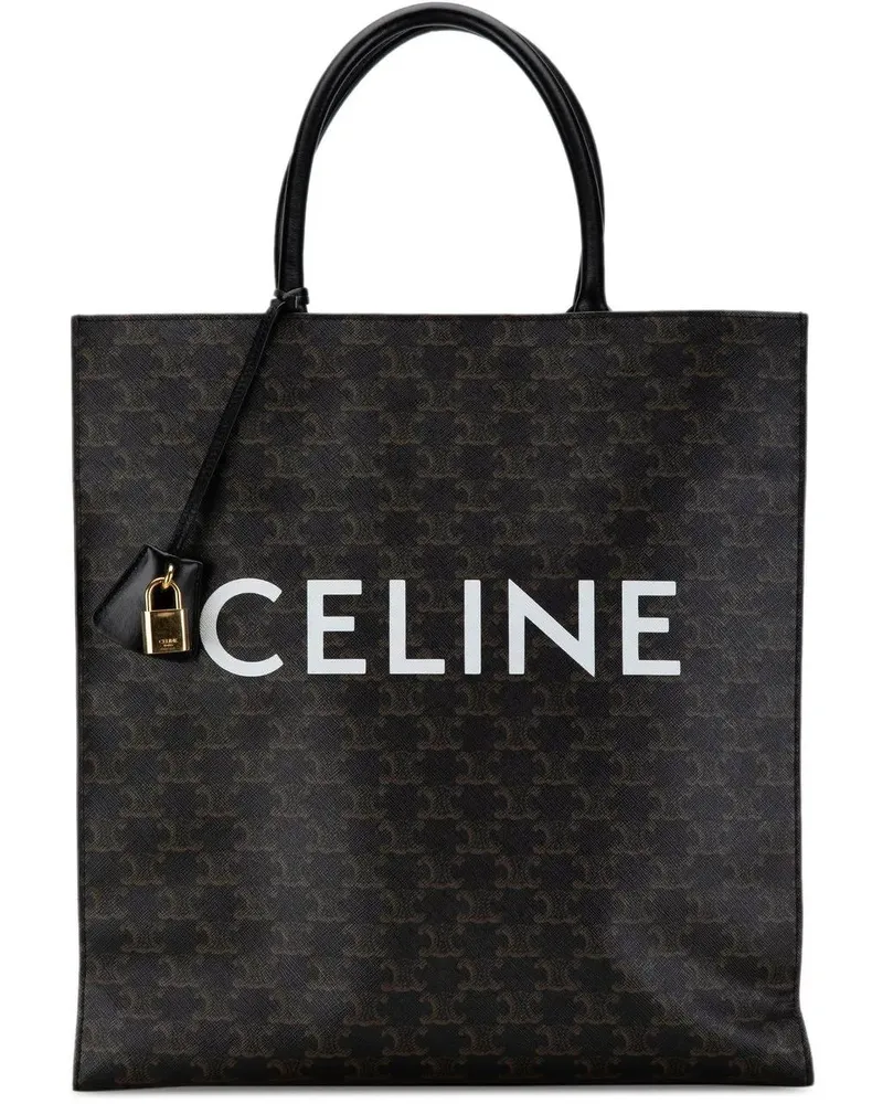 Celine Shopper 2019 Large Triomphe Cabas Vertical Tote schwarz Schwarz