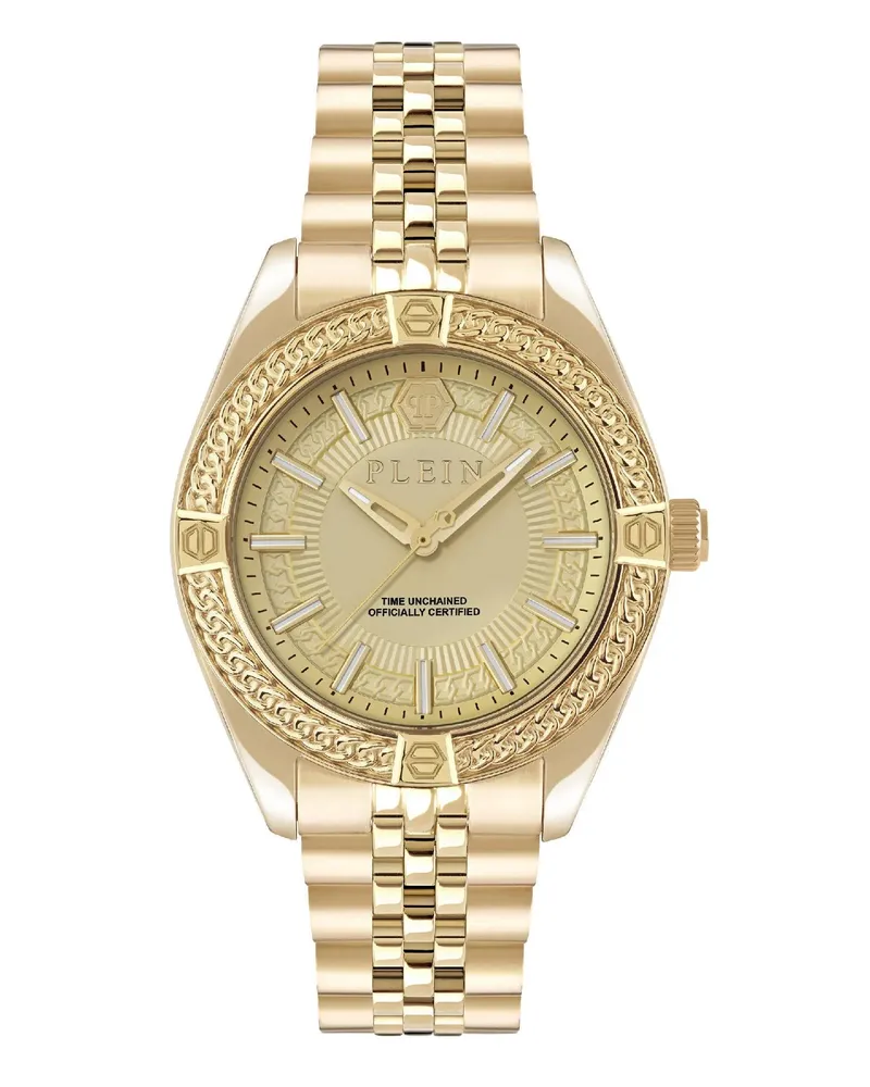 Philipp Plein Uhren Quarz-Analoguhr Plein Icon Chain gold Gold