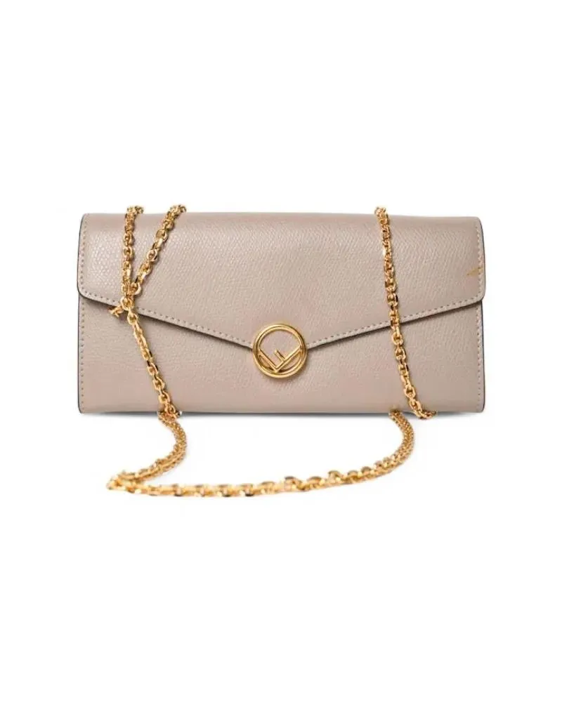 Fendi Portemonnaie Continental Wallet Ff - Dove Grey grau Grau
