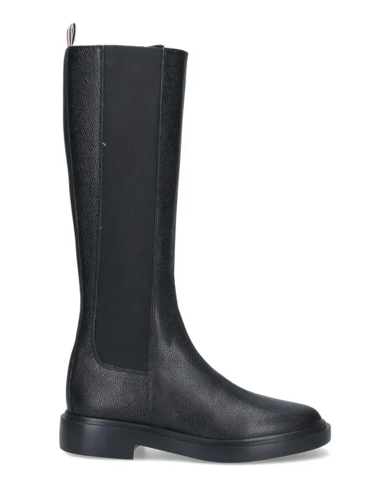 Thom Browne Stiefel Slip-On Boots – Black schwarz Schwarz