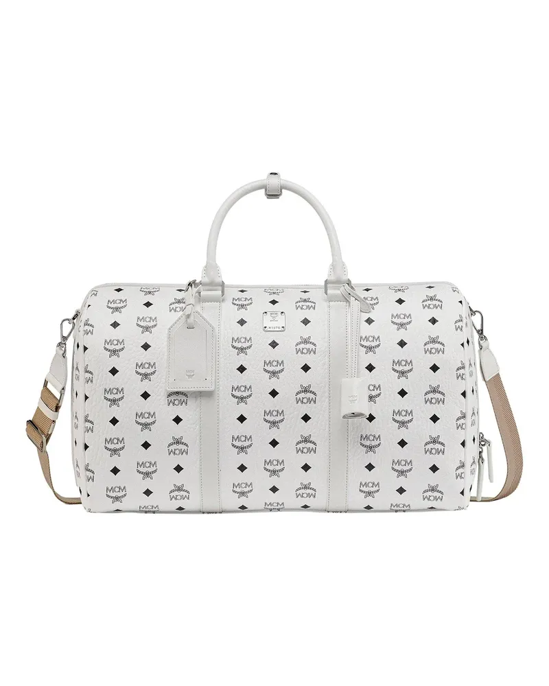 MCM Weekender Visetos Weekender Medium weiß Weiß