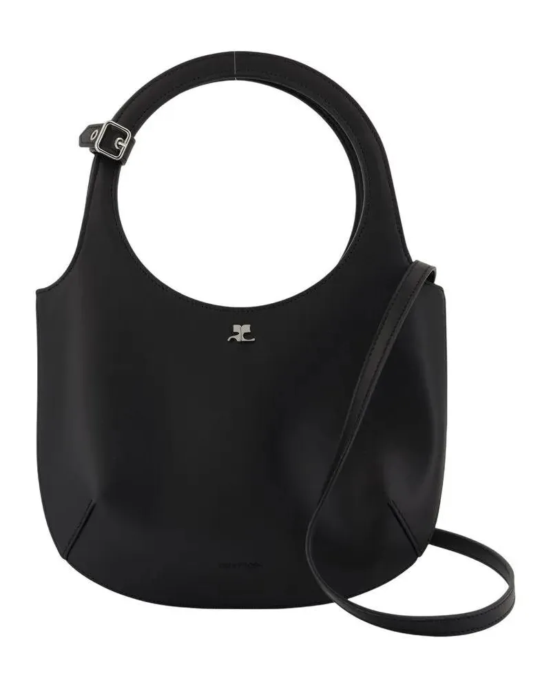 Courrèges Hobo Bags Holy Purse - Courreges - Leather - Black schwarz Schwarz