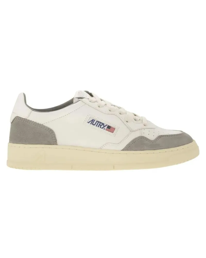 AUTRY Low-Top Sneaker Medalist Low - Sneakers In Goatskin And Suede weiß Weiß