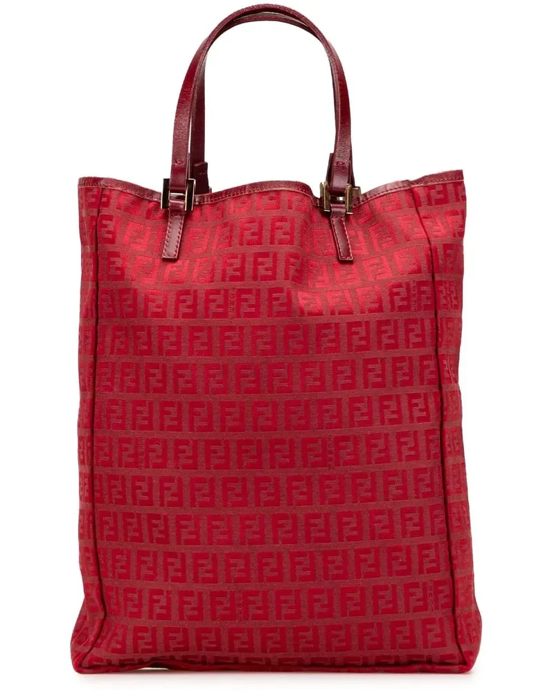 Fendi Shopper Zucchino Canvas Tote rot Rot