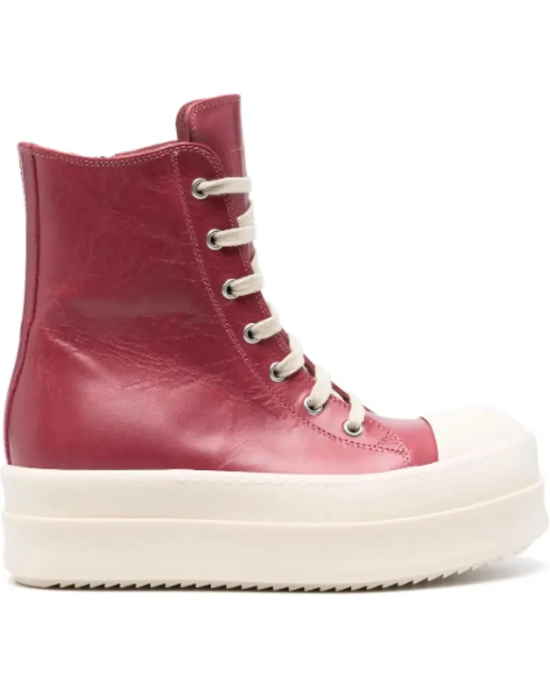 Rick Owens Low-Top Sneaker Scarpe In Pelle Mega Bumper Sneakers Thulian/milk/ rosa Gold