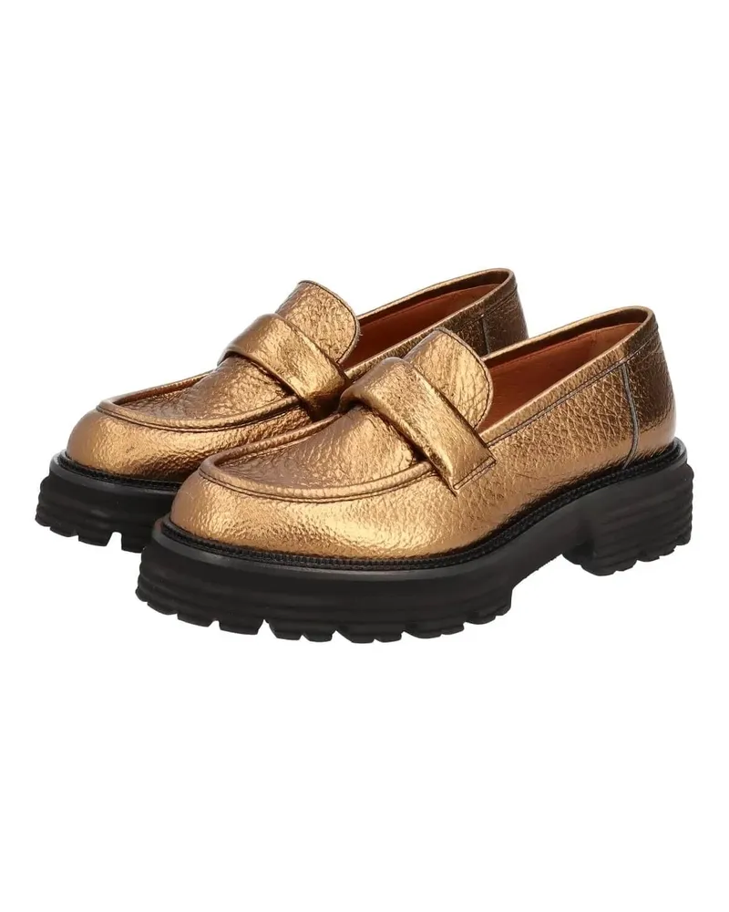 Thea Mika Slipper & Pantoletten Penny-Loafer goldfarben 