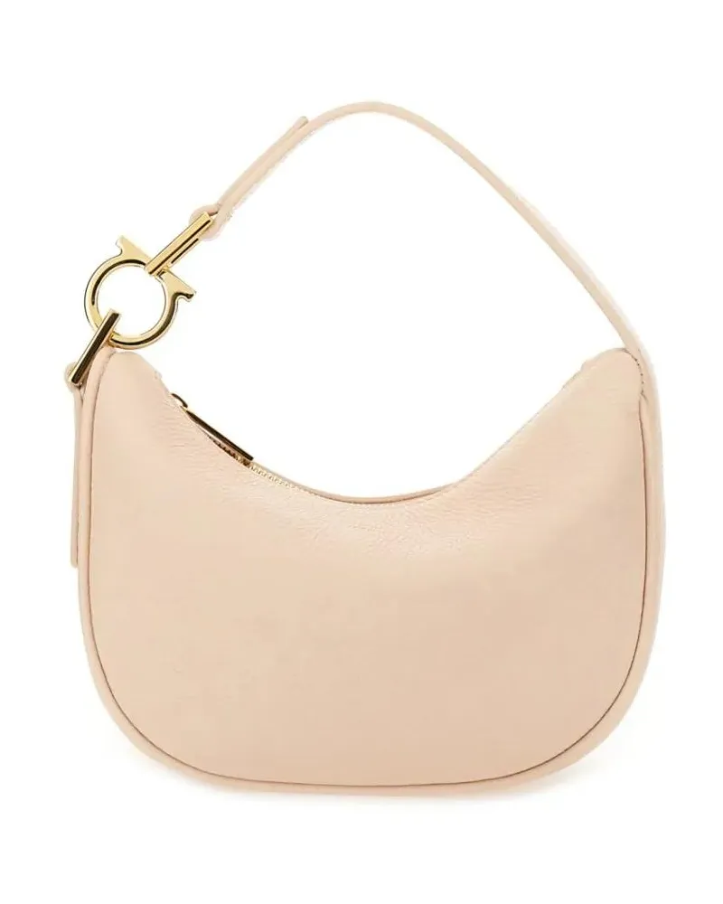 Ferragamo Hobo Bags "North-South" Mini Hobo Bag beige Beige