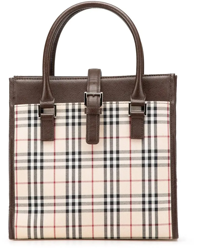 Burberry Shopper House Check Canvas Tote braun Braun