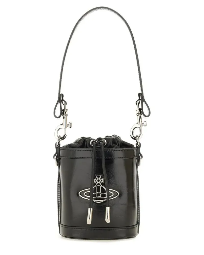 Vivienne Westwood Beuteltaschen Small "Kitty" Bucket Bag schwarz Schwarz