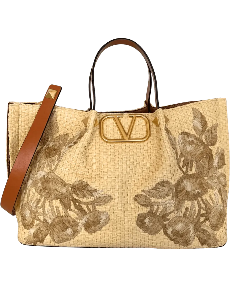Valentino Garavani Shopper  VLogo Signature Tote Bag Beige beige Beige