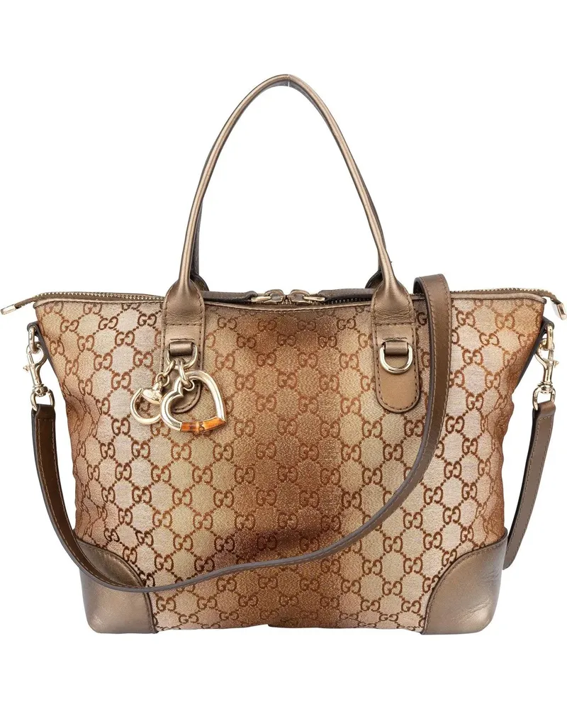 Gucci Crossbody Bags  Shimmering Monogram Charmy Handbag braun Braun