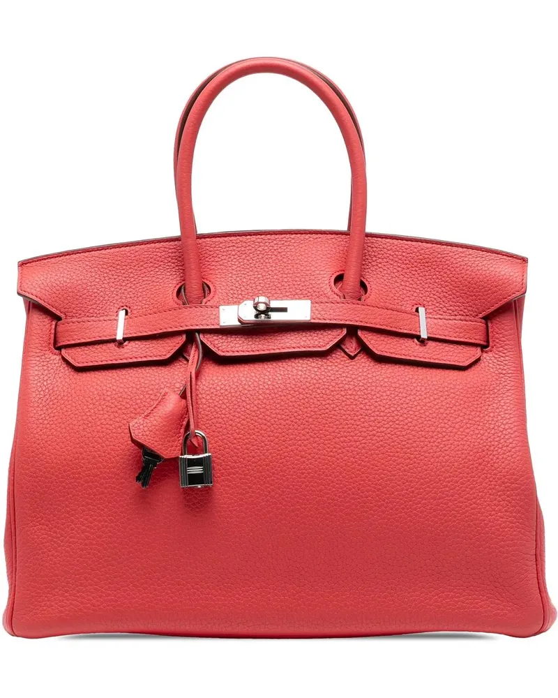 Hermès Crossbody Bags Togo Birkin Retourne 35 rot Rot