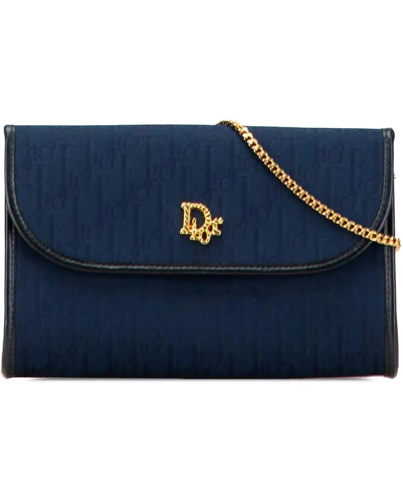 Dior Hobo Bags Diorissimo Trotter Canvas Chain Crossbody blau Blau