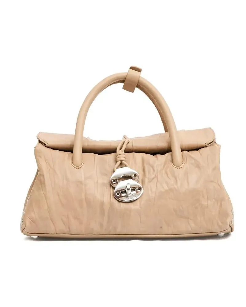 Zanellato Crossbody Bags Dotta Plissè Beige Lio Grande beige Beige