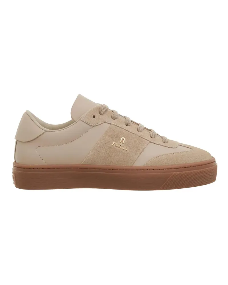 Furla Low-Top Sneaker  Enjoy Lace-Up Sneaker T.20 beige Beige