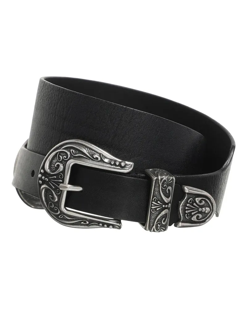 Golden Goose Gürtel Double Buckle Belt schwarz Schwarz