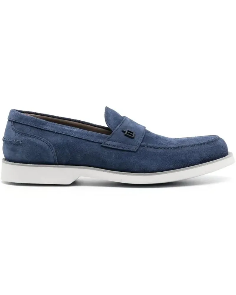 Baldinini Loafer Blue Suede Loafers blau Blau