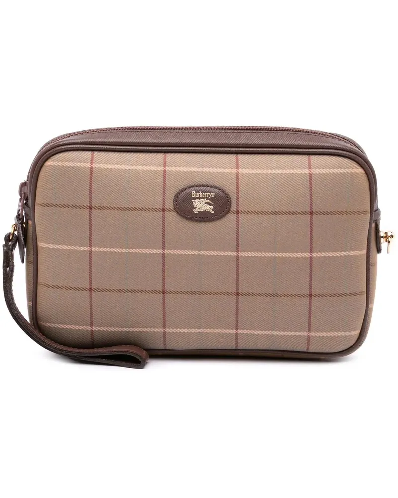 Burberry Clutches 20th Vintage Check Canvas Clutch braun Braun