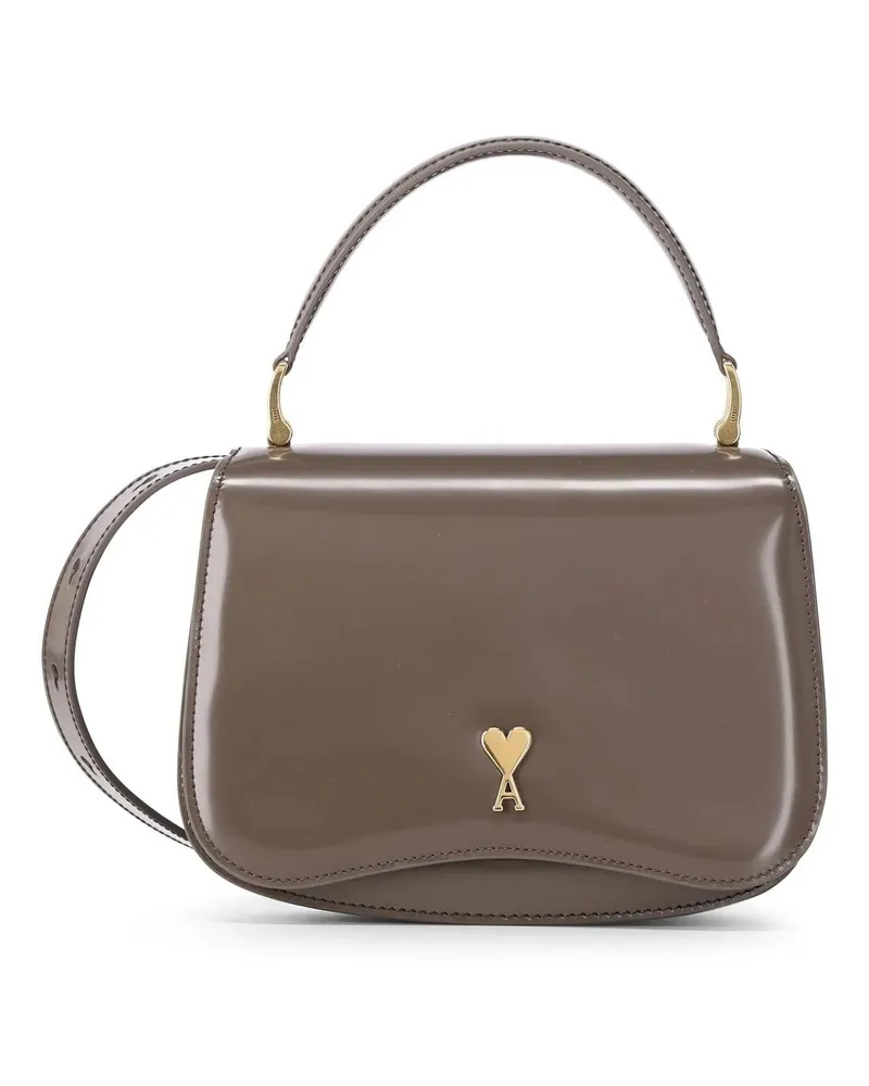 AMI Paris Crossbody Bags Umhängetasche mit Logo braun Braun