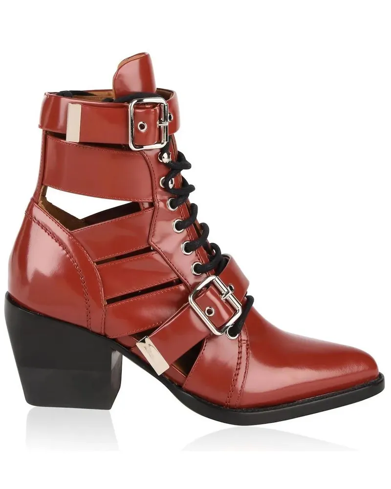 Chloé Stiefel Rylee Medium Cut-Out Boots braun Braun