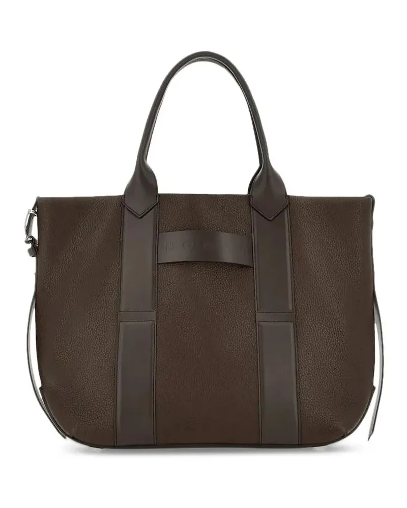 Hogan Shopper & Totes Structured Leather Tote Bag schwarz Schwarz