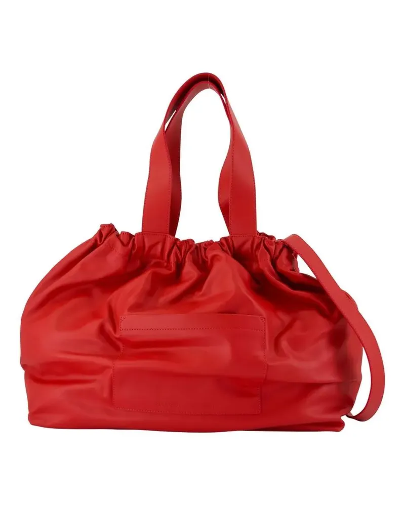 Samsøe & Samsøe Hobo Bags Smooth Leather Crossbody Bag With Drawstring Top rot Rot