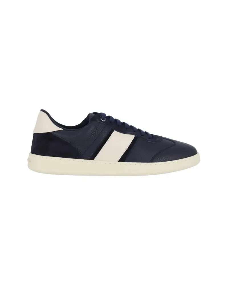 Ferragamo Low-Top Sneaker Low-Top Blue Calfskin Sneakers blau Blau