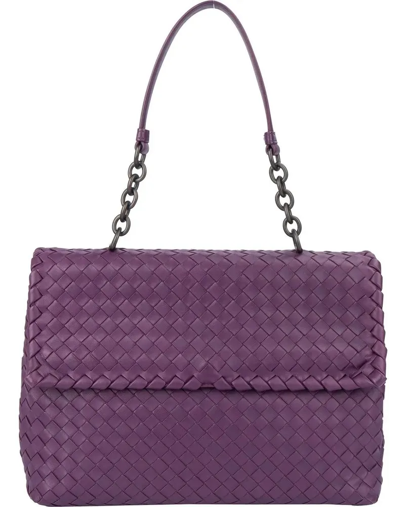 Bottega Veneta Crossbody Bags  Purple Intrecciato Shoulder Bag orange Orange