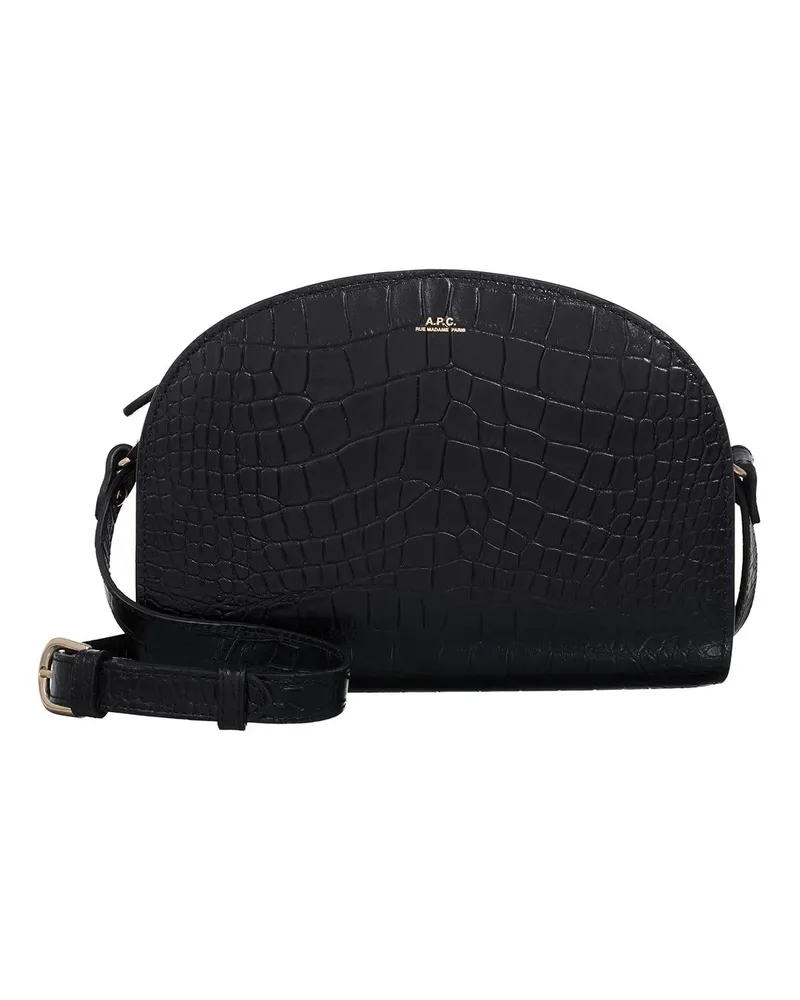 A.P.C. Crossbody Bags Sac Demi-Lune schwarz Schwarz