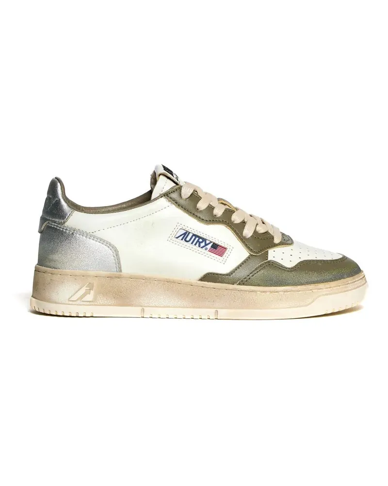 AUTRY Low-Top Sneaker Low-Top Sneakers With Vintage Leather Accents bunt Bunt
