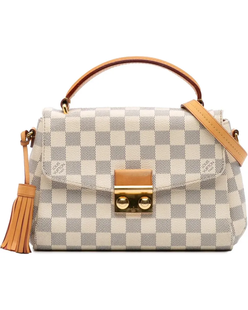 Louis Vuitton Hobo Bags Damier Azur Croisette weiß Weiß
