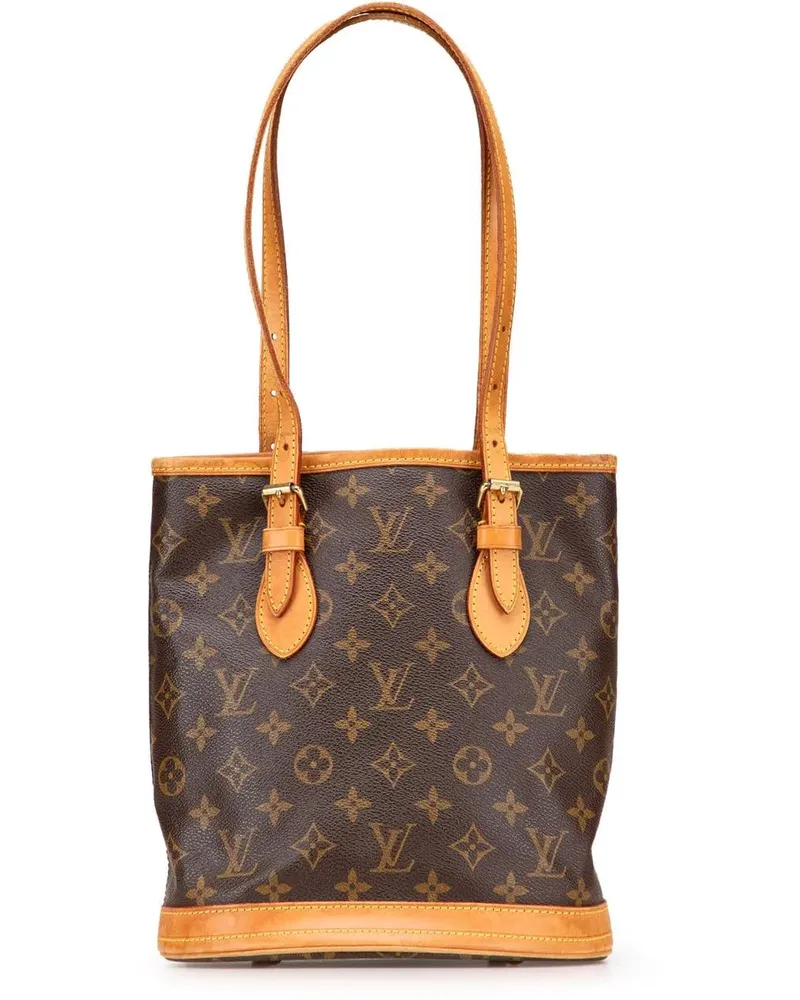 Louis Vuitton Hobo Bags Monogram Petit Bucket braun Braun