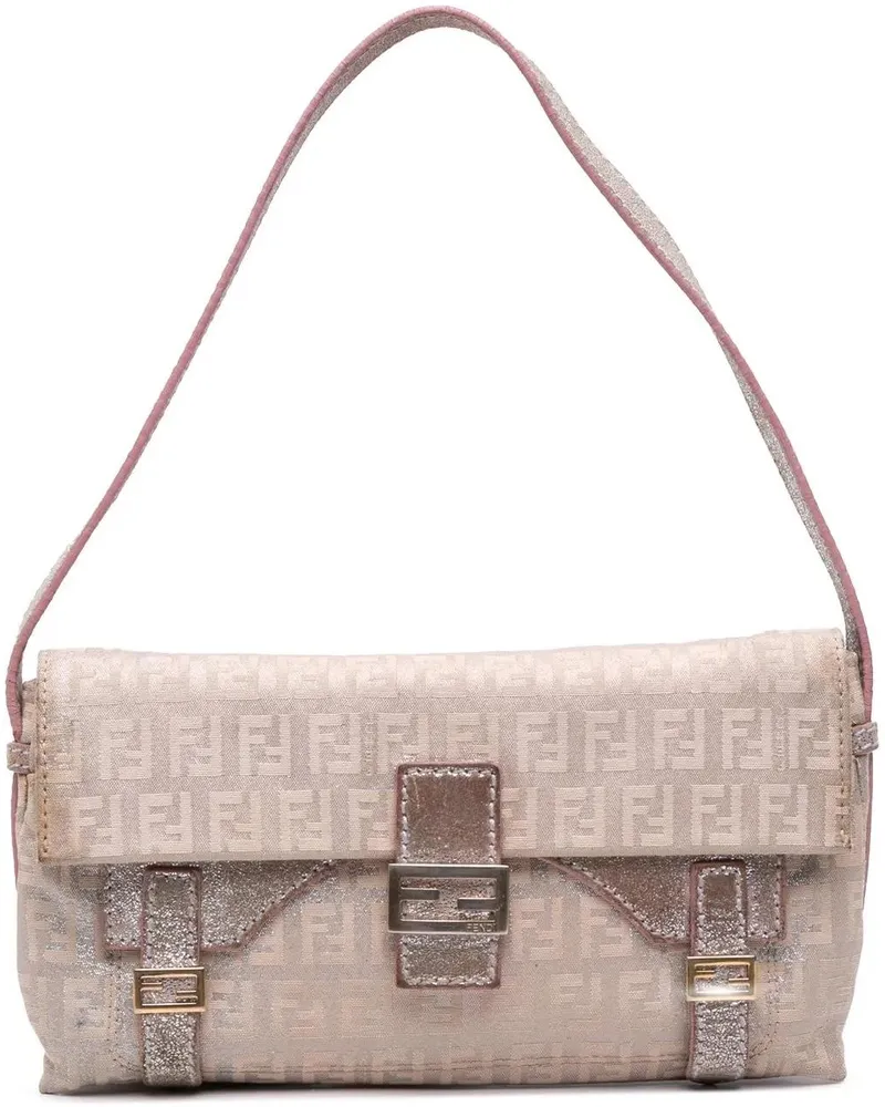 Fendi Crossbody Bags Zucchino Canvas Sweety Handbag silberfarben Silber