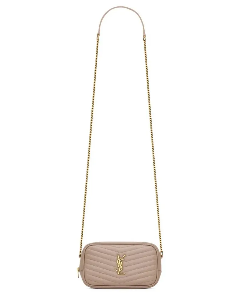 Saint Laurent Hobo Bags Mini "Lou" Bag pink Rosa