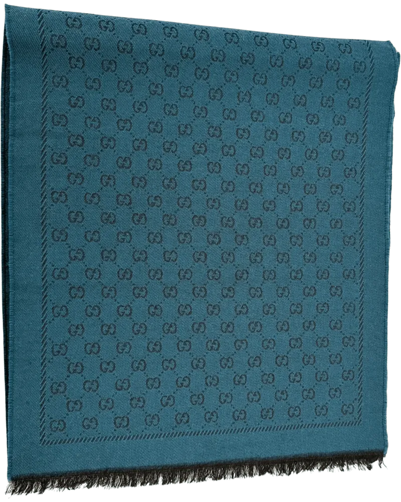 Gucci Tücher & Schals  wool scarf, turquoise and black grün Grün